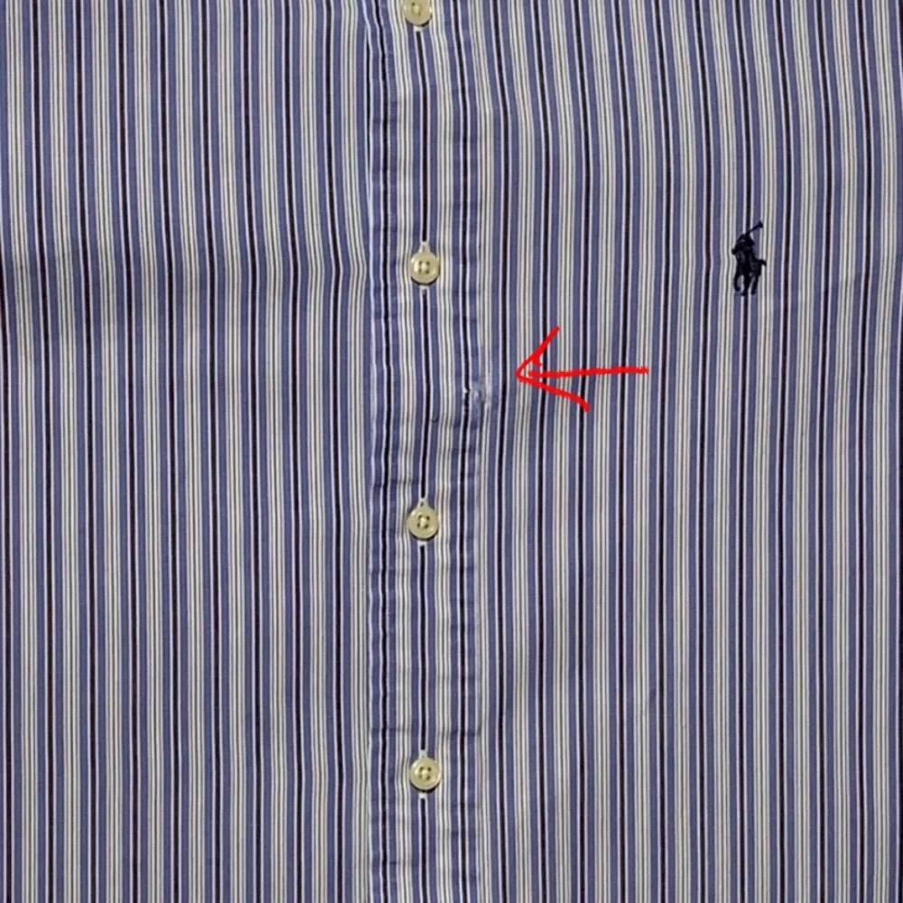 Polo Ralph Lauren Dress Shirt Andrew Striped Long Sleeve Mens Size 16.5 32/33‎